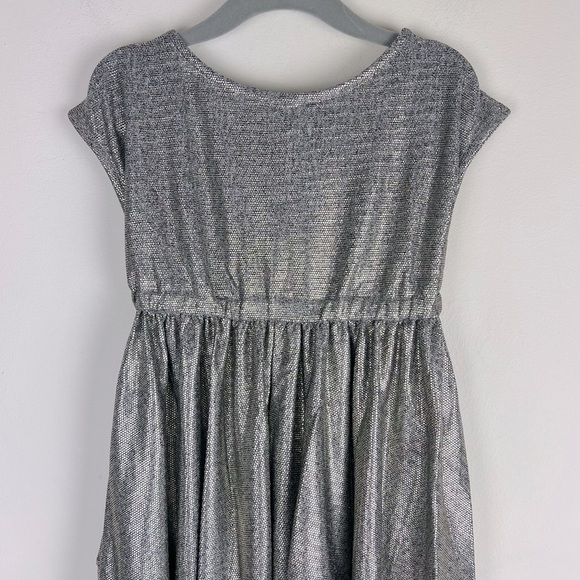 Joyfolie Cowgirl Metallic Sequins Hi Lo Divinia Dress Iron Gold | Girls 3 - Picture 6 of 11